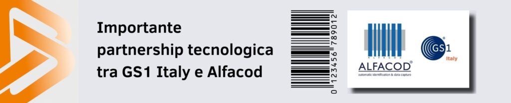 Banner partnership tecnologica tra GS1_Alfacod