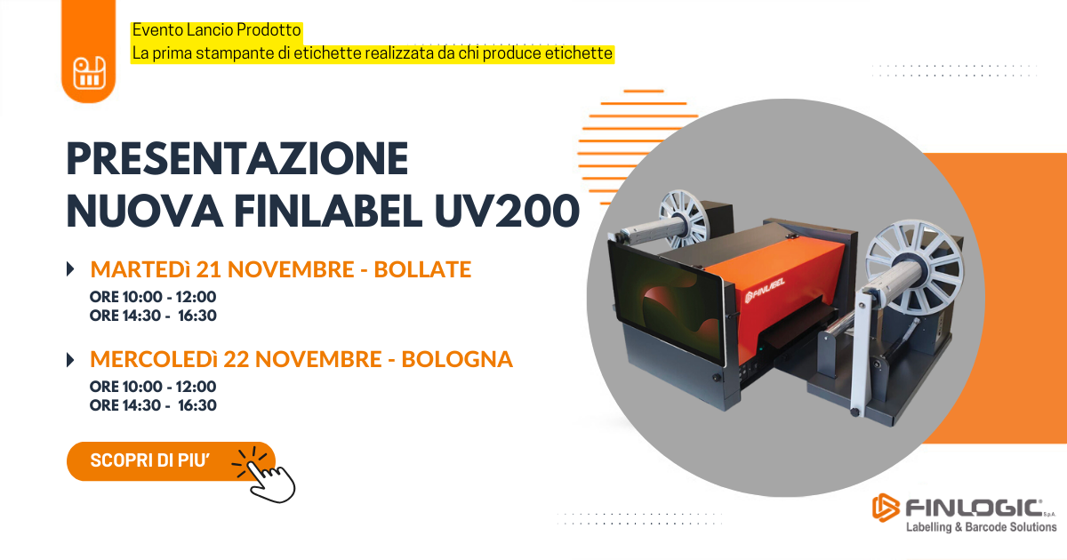 Finlogic presenta: la nuova stampante FinLabel UV200